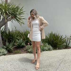 H&M mini ruched dress